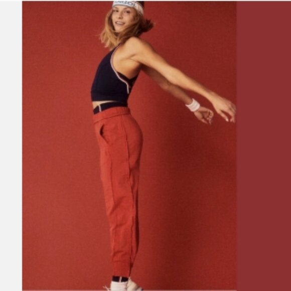 Like New!FP Movement Free People Where The Wind Blows Jogger Sweatpants Red in L - Picture 16 of 16